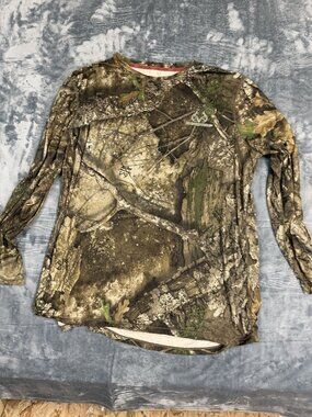 Realtree Mens Long Sleeve Shirt Camouflage 2XL Scent Control Hunting Gear